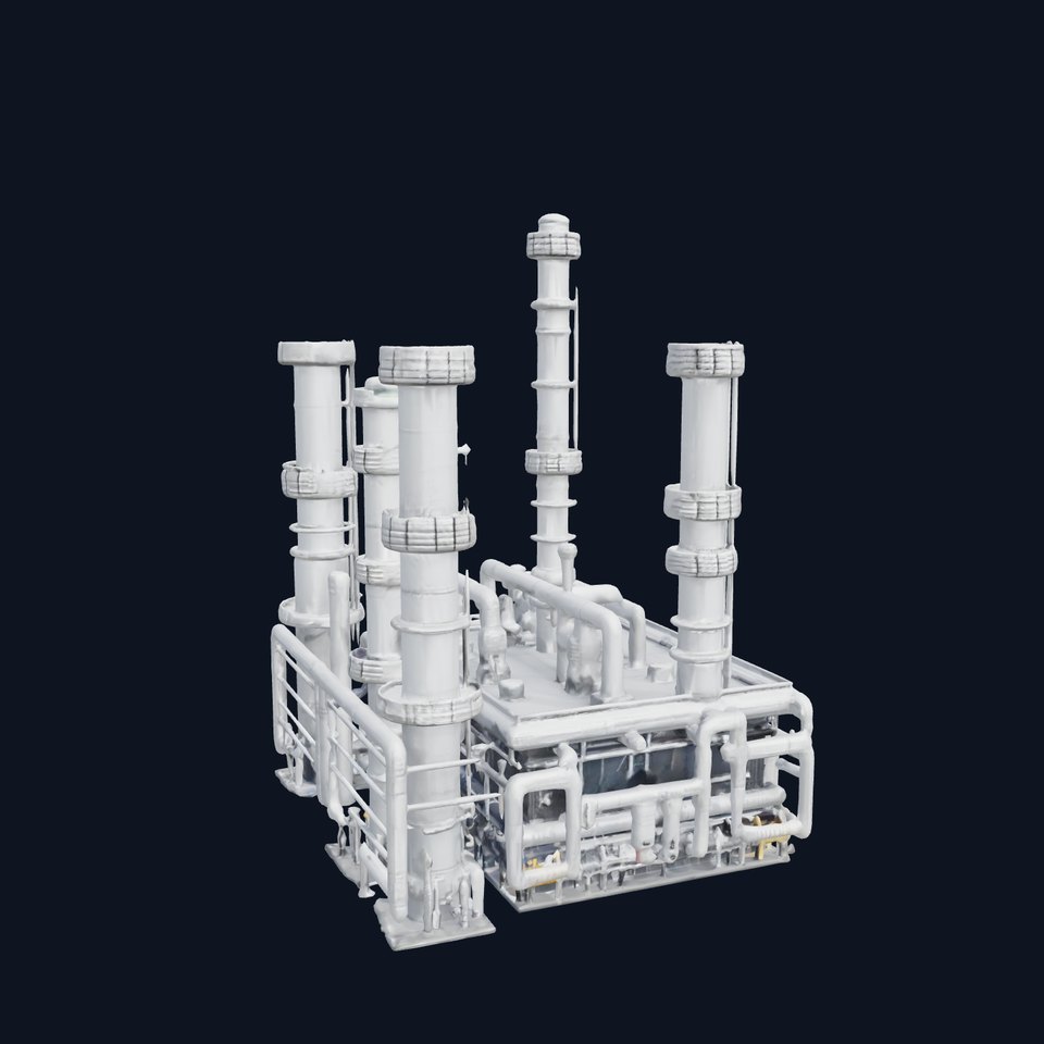 Industrial Refinery Facility Model Pack